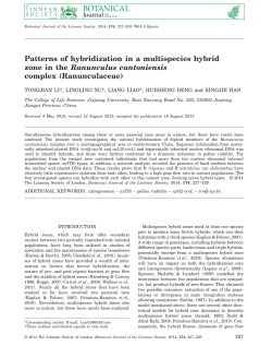Patterns of hybridization in a multispecies hybrid zone in the