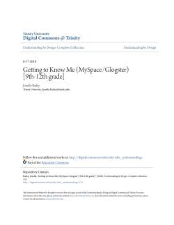 Getting to Know Me (MySpace/Glogster) [9th-12th grade]