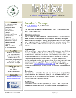 Summer 2012 - Redwood Empire &ndash; Association of Paralegals