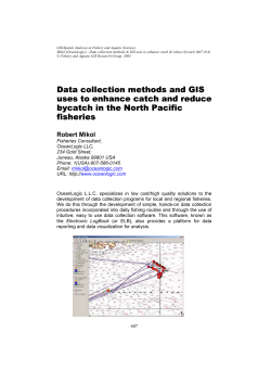 Data collection methods and GIS uses to enhance catch and reduce