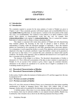Alignment and Adjacency in Optimality Theory: evidence from