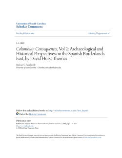 Columbian Consequences, Vol 2: Archaeological and Historical