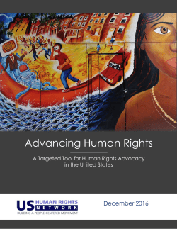 2016 Advancing Human Rights Report