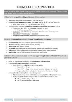 chem 9.4.4 the atmosphere