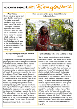 Ayanga-ayanga (the tiger and the goats) A large circle is drawn on