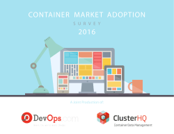 container market adoption 2016