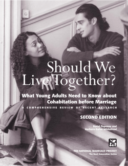 Should We Live Together? - National Marriage Project