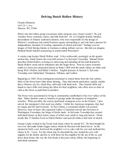 Delving Dutch Hollow History - Monticellohistoricalsociety.org