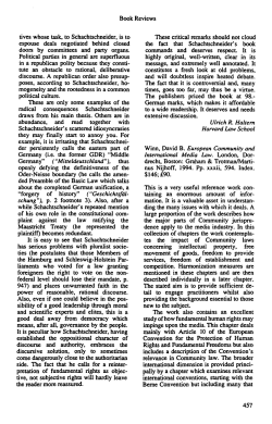 Book Reviews tives whose task, to Schachtschneider, is to espouse