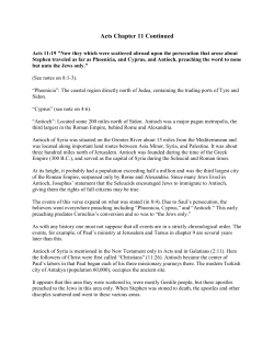 Acts Chapter 11 Continued