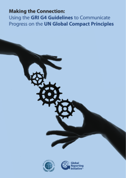 Making the Connection: Using the GRI G4 Guidelines to