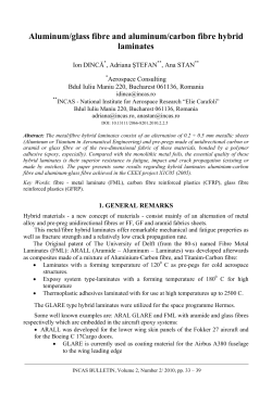 Aluminum/glass fibre and aluminum/carbon fibre