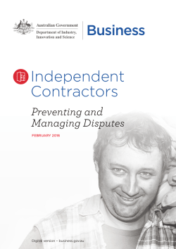 Preventing and managing disputes