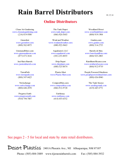 Rain Barrel Distributors