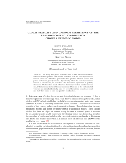 GLOBAL STABILITY AND UNIFORM PERSISTENCE