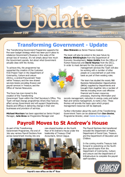 Issue 106 - August 2011 - Isle of Man Government
