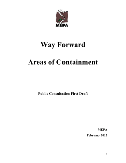 Areas of Containment