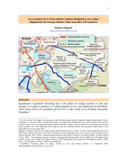 KAZAKHSTAN`S EXPANDING CROSS