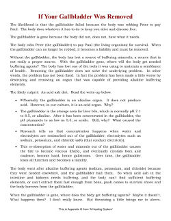 If Your Gallbladder Was Removed