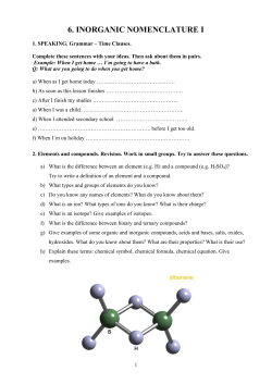 Inorganic nomenclature