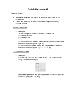 Probability Lesson #2