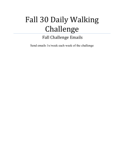 Fall 30 Daily Walking Challenge