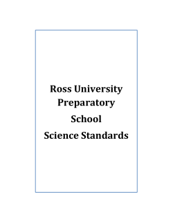 Science Standards - Ross University School of Medicine