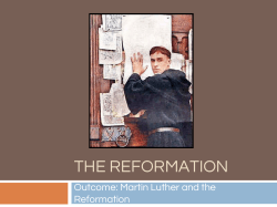 THE REFORMATION