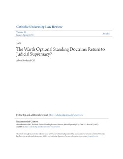 Judicial Supremacy? - CUA Law Scholarship Repository