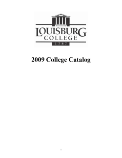 2009 College Catalog
