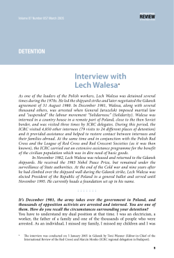 Interview with Lech Walesa