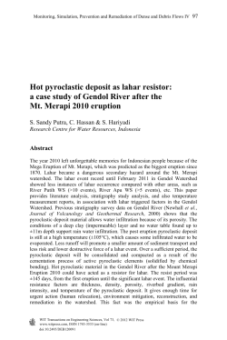 Hot pyroclastic deposit as lahar resistor: a case study of