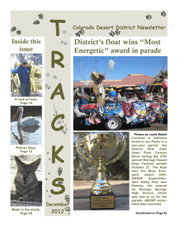 December 2012 - Friends of Palomar Mountain State Park