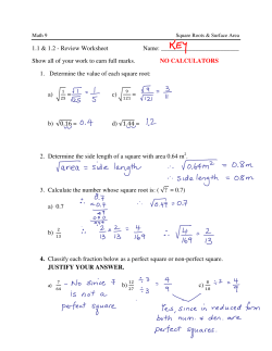 1.1 and 1.2 Review Worksheet