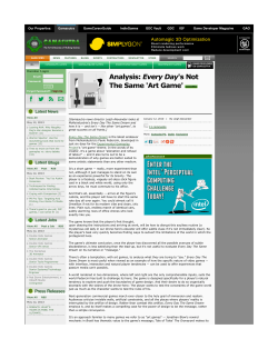 Analysis: Every Day`s Not The Same