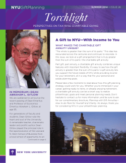 Summer 2014 - Alumni NYU