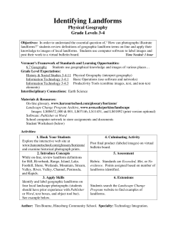 Identifying Landforms