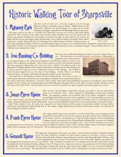 Historic Walking Tour of Sharpsville
