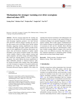 Mechanisms for stronger warming over drier ecoregions observed