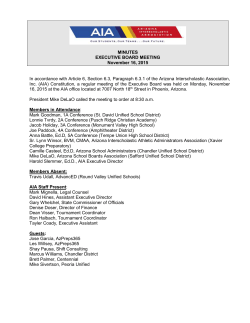Executive Board Meeting Minutes - November 16, 2015