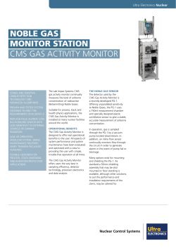 Noble Gas Monitor Datasheet