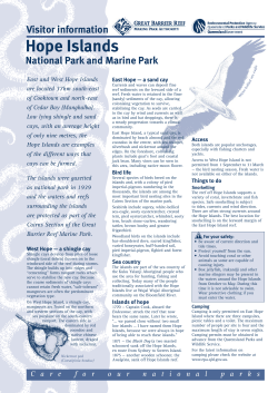 Hope Islands National Park and Marine Park
