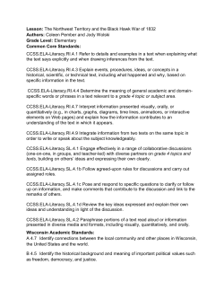 Lesson: The Northwest Territory and the Black Hawk War of 1832