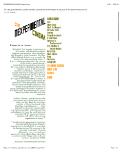 Ensayo de un Cineaste