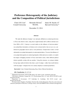 Preference Heterogeneity of the Judiciary and