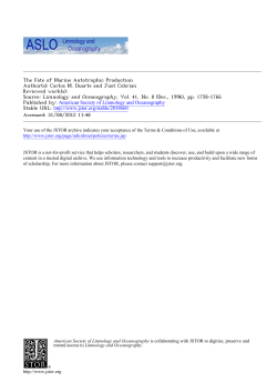 The Fate of Marine Autotrophic Production - BIOEEOS660-f12