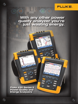 Fluke 434-II Power Quality and Energy Analyzers