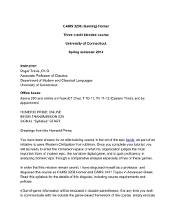 CAMS 3208 (Gaming) - UConn eCampus