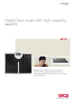 Digital floor scale with high capacity