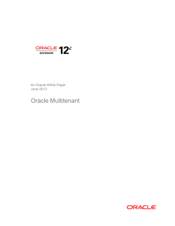 Oracle Multitenant